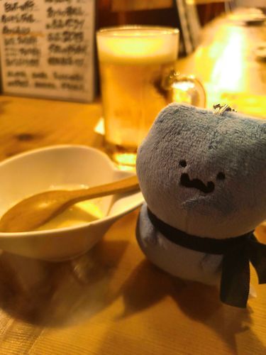 居酒屋とねこさん
この時何を思っているのだろう。

ちなみにこの日は別のふわもこの方のぬいさんとコラボ撮影もしてきました！
探してみてください(笑)