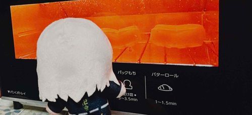 今日は、ヤツに餅を焼いてあげましたよ。
オレはぬいなので‥触ることは出来ませんが、それでも。餅を焼いたのは、オレです。