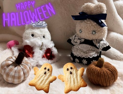 ハッピーハロウィン🎃
じょおうさまと めいどさんになったよ👻