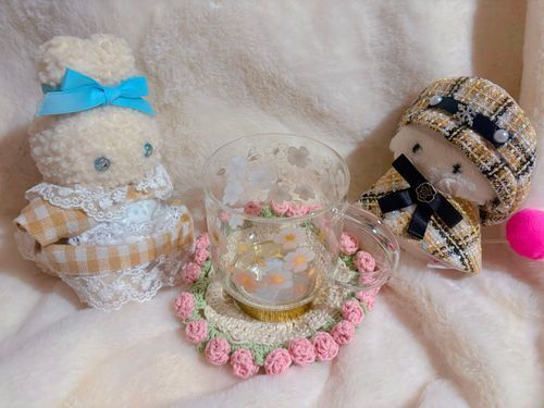 おはなのコースター つくったよ🌸
かわいくつくれて おきにいり💕