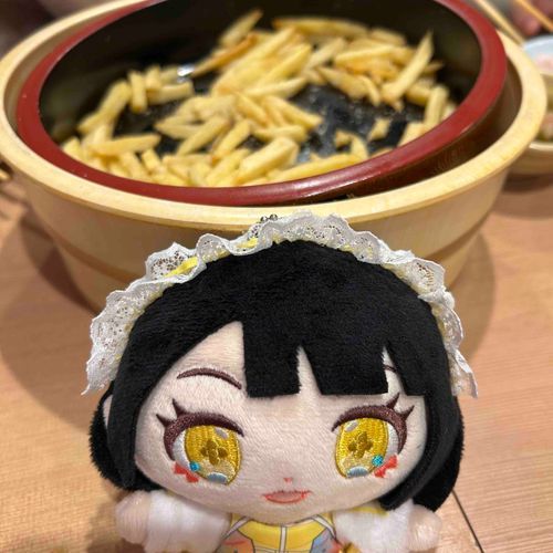 桶にぽてと いっぱいだね！