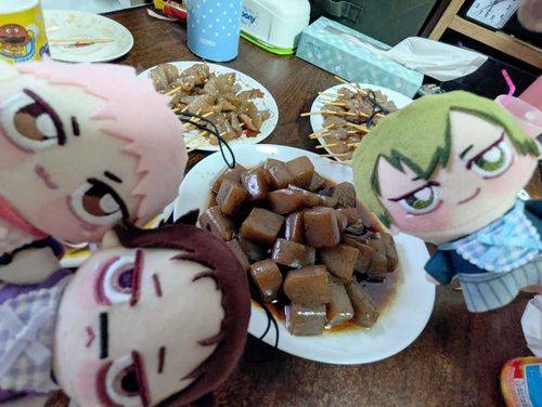 コンニャクパーティーっぴ❣️
コンニャクだけのごはん！
うまうまでしたっぴ💗