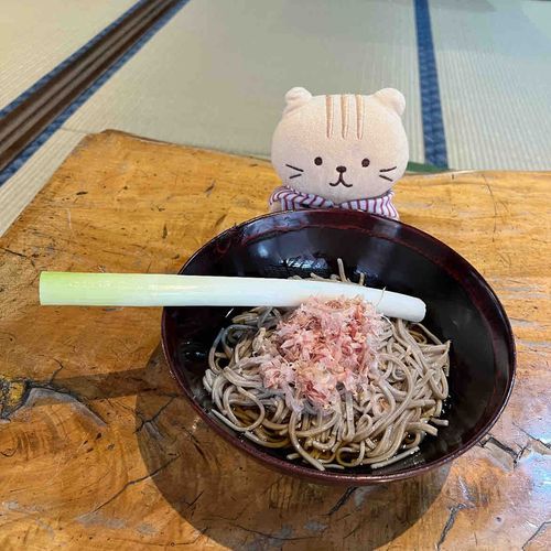 おねぎで？？？
おそばを？？？
食べる？？？？？
(大内宿でねぎそばを食べました！しーちゃんは最初おねぎで頑張って食べてましたが、途中で諦めてお箸を使っていました)