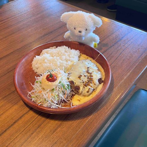 ハンバーグおっきいね