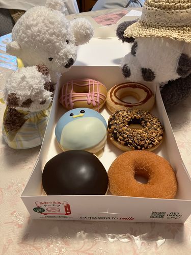 こめこ「はい、これ手土産だよ」
ゆりちゃん「ん？！ペンギンさんがいる。ぬい仲間？食べ物？」