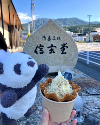 秋の恵那/中津川は、栗好きにはたまらない!!
栗ソフトも美味しくて超ハッピー💕