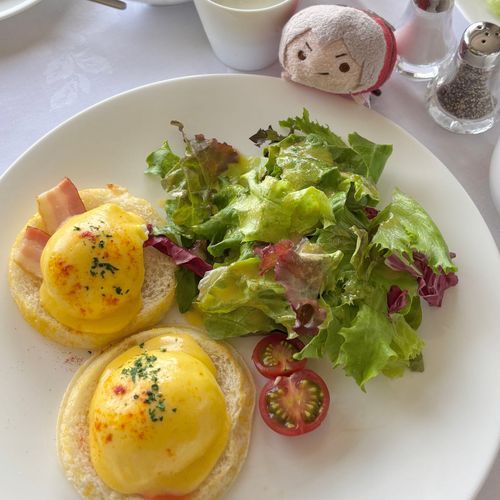 ﾝﾃの朝ごはんだよ。