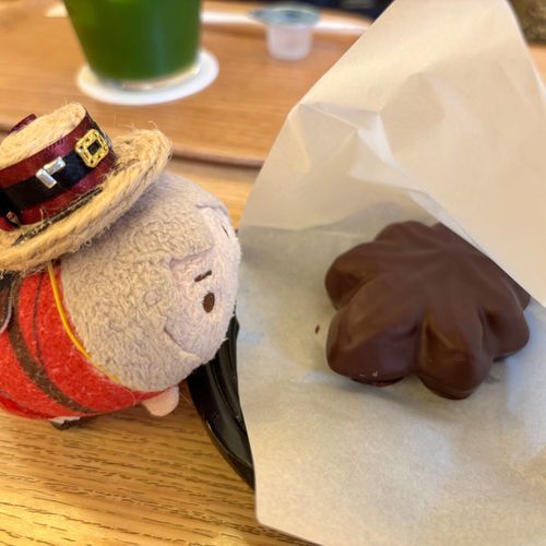 ﾝﾃ、チョコもみじ饅頭だよ。