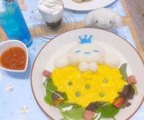 シナモロールカフェ新宿だよ🥚