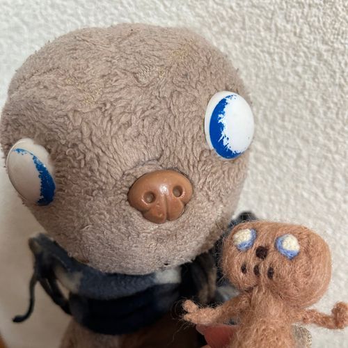 ようもう ふぇるとで つくってくれたよ　なんて かわいらしい！
