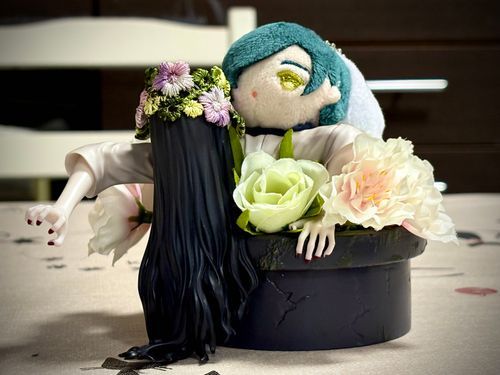 女幽霊さん(？)におんぶしてもらったよ