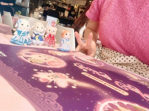きょうは ちーむ めるへん で
シルバニアフェアリーカフェに
つれてきてもらったわ🥰

［ちゃー］