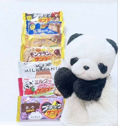 色んな味のブラックサンダーをもらったよ🍫