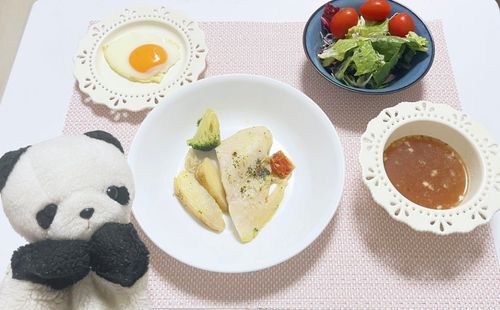 ちょっと豪華な朝ごはんみたいな夜ご飯🐟