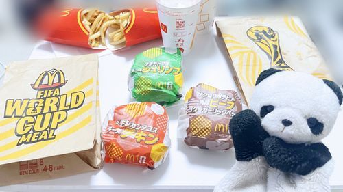 マクド🍔
袋がワールドカップ仕様になってたよ⚽️