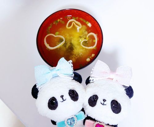 ハートのお味噌汁💕
