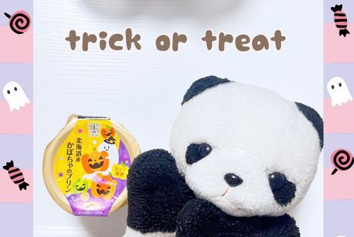 トリックオアトリート🍭🍪
かぼちゃプリンだよ🎃🍮