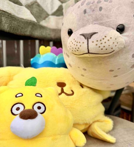 日向ぼっこしとったらごまふーも来たわ☀️🦭🍋