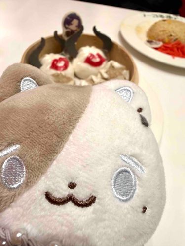 今日はスイパラに来たよ。メロコさんの肉まん食べたんだฅ^•ω•^ฅ