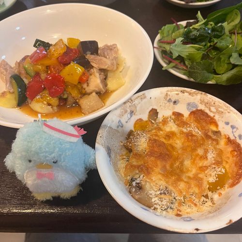 グラタンとかぼちゃだよ