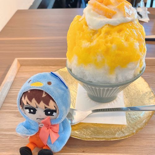 ふわふわのかき氷を食べた！
頭キーンってなったけど美味しかったー！