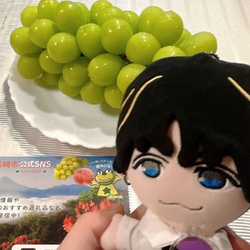 山梨県のシャインマスカット！
家族で食べてとても美味しかった♪
明日は照史の誕生日🎂
おめでとう🎊
