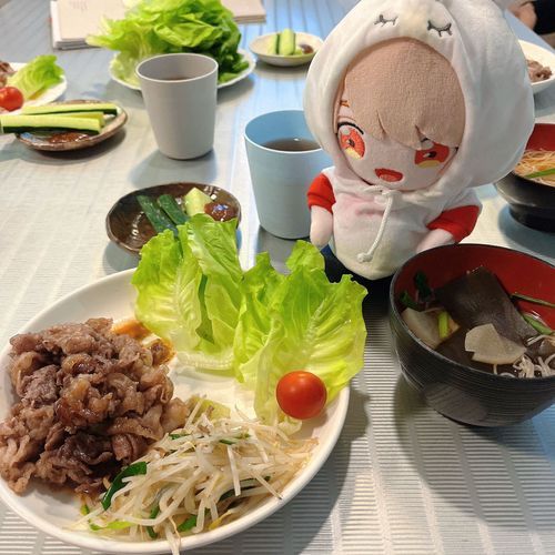 お味噌汁は自分で作ったよ