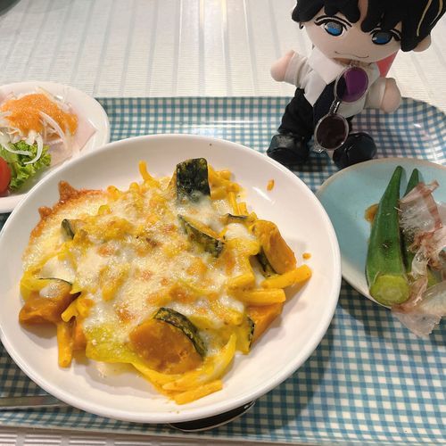 ハロウィンが近いのでかぼちゃグラタン!