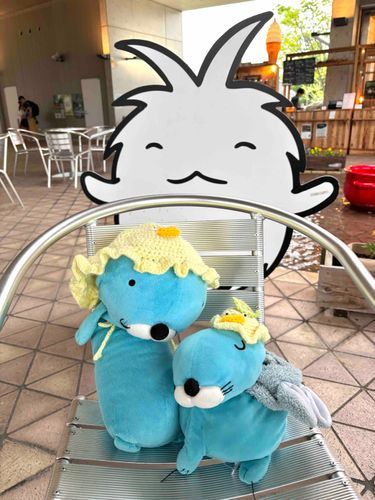 こんばんは☆
この前ジブリパークに行ってきてん！

お昼から雨で外でお写真撮れへんかってんけど、キッコロと写真撮れたよ〜😚

おねえちゃんが作ってくれた帽子もかぶったよ！何のキャラクターか分かるかな〜？