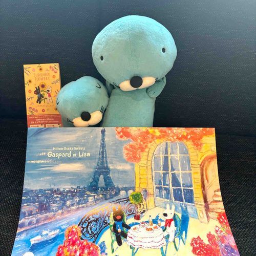 こんにちは☆
リサとガスパールコラボのスウィーツブッフェに、おねえちゃんとままと行ってきたよ☆
美味しくって可愛くて最高でした😆
