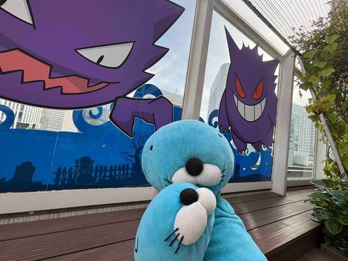 みなさ〜ん、またまたお久しぶり♪
夏の思い出の一枚！
こわ〜いポケモンがおったで〜👻

この夏は暑かったね〜
関西はまだ暑いな〜💦