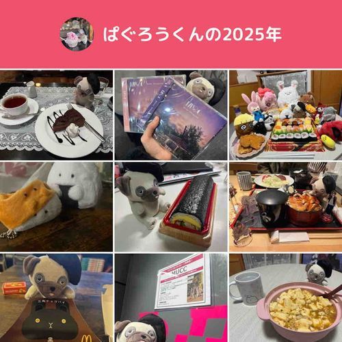 このいちねんもぬしと素敵な毎日を過ごせたよー！！！ぬし、来年もよろしくね！！れ