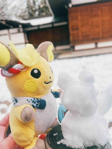 なんか、雪だるまでした！