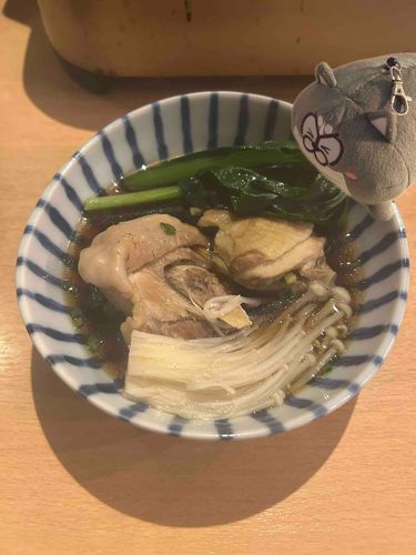 博多名物の水炊きだ！
今回の旅はスタンプで失礼！