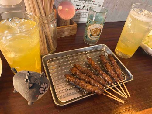 鶏皮！
初めて食べたけど美味しかったぜ😎