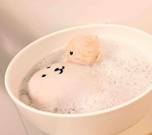お風呂であわあわのもち則
