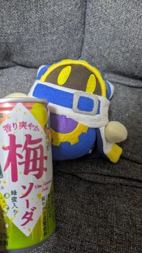 梅ソーダを飲むヨォ
もちろん、ボクのトモダチと一緒にダヨォ