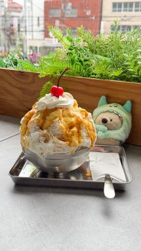 プリンのかき氷🌱
ちゃんとプリンで感動しちゃった🌱
