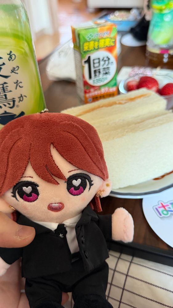 My母手作りのサンドイッチ🥪とれいあぬ
綾鷹もそっこりと登場
