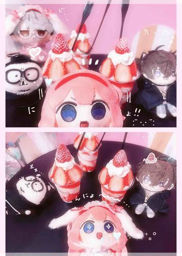 新入りンゴまる、苺スイーツを知る🍓ྀི🐄
