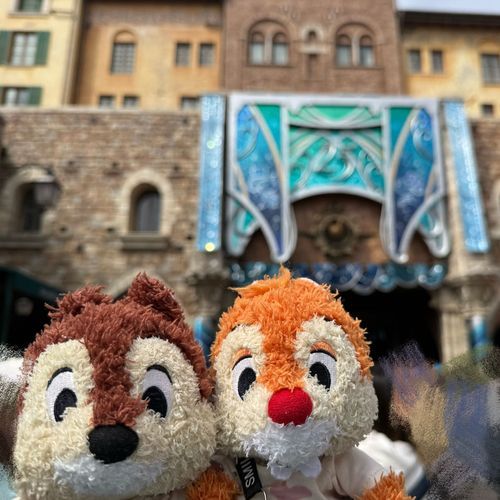 みんなやっほー
でーるだよ
きのうは、でずにーしーにいってきたよ
でずにーしーは、25さいになったみたい
あおいろの、おいわいのかざりがたくさんあったよ
きのうは、けっこうすいてて、らっきーだった

それでさあ、ぼくたちが、にゅうえんしたら、おっきいぼくとちっぷがいたんだ
おしゃしんとってもらったよ
おっきいぼくたち、かっこよかった〜

おしゃしん、まだたくさんあるから、またみてほしいな〜