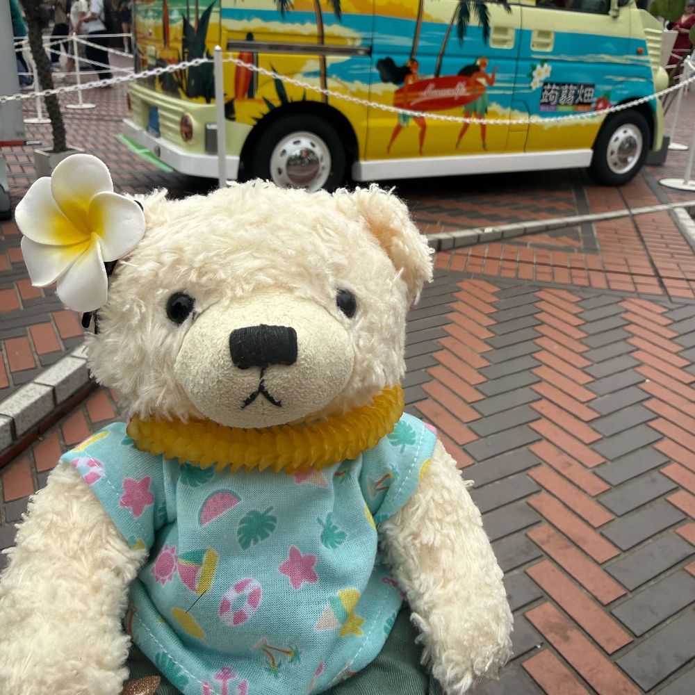 あろは🐻‍❄️🤙🏻
あろはとーきょーていう、はわいのおまちゅりいてきた
しゅんごい、ひといぱいいたから、あんましおしゃしんとれなかた
4まいめ　、おーちでとったおさしん

ごはんたべたり、おかいものした
おかいものは、ままのちゅきしょい…🐻‍❄️
しゅごくあちゅかたから、ちょとだけいて、かえてきた

ごん、またはわいいきたくなた🐻‍❄️