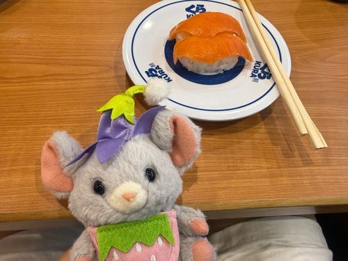 ちゅちゅ🐭！　ちーじゅ🐭！
おしゅし　ちゅーか🐭！
おいし🐭！
おでかけ　おいし🐭！

🐻‍❄️ごん、ちぃずにおはなしきいた
🐻‍❄️ちぃず、はじめてのくらじゅしとちゅーかやしゃんにいってきた
🐻‍❄️くらじゅしのあぶりちーじゅさーもん、おきにいりになたみたい
🐻‍❄️ちゅーかやしゃんは、おとなのあじだたみたい