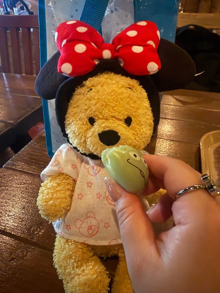 やっほーなの　ぷーたなの
ぷーた、きのうでずにーしー、いってきたなの！
たくさんあそんだなの！
にもといっしょにおよいだり、おやちゅたべたり、ちいちゃなひまわりさんにもあったなの！
チップとデールといっしよにいったなのから、ふたりのおしゃしんもつぎのせるなの！
