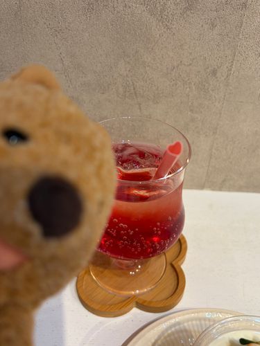 ウォンちゃん、近すぎてスイーツが見えないよ💦💦