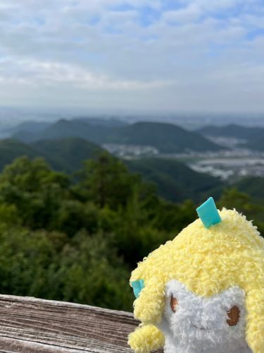 登山してきたよ！⛰️
遠くのマチまでよく見えるね！！