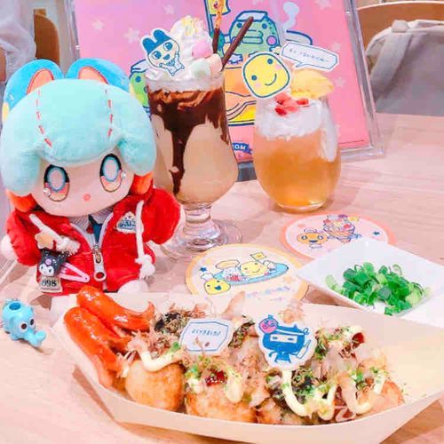 たまごっちのプチプチおみせっちカフェ行ってきたよ〜っ！かわいくて美味しくてサイコー！🧸💛