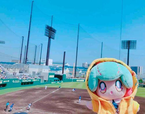 土曜日にあまがさきのSGLスタジアムに行ったときの写真でーす⚾️
ぬい管理人のすまほが古すぎてふわもこが使えないピンチだったけど、あいぱっよからなら来れたよ～よかったあ💦