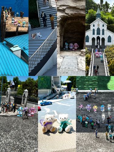 なんとここ「プリキュア」さんとコラボしてたよ！！
このお写真以外のところにもプリキュアさんたちいたんだ❣️（シアここに来るまで知らなかったよ😳）

このコラボは9月23日までやってるんだって💕グッズとかあったから興味のあるふわもこはぜひ行ってみてね✨