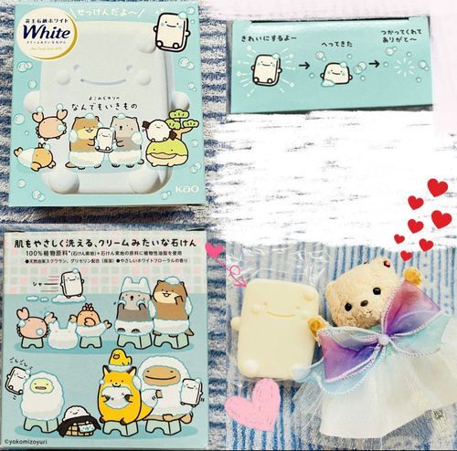 シア可愛い石鹸さん発見しちゃった🔍✨
なんとなんと石鹸さんにお顔あるの❣️
可愛くてお写真にハートいっぱいつけちゃったよ💕
もったいないけどちゃんと使うよ🧼🧸🫧